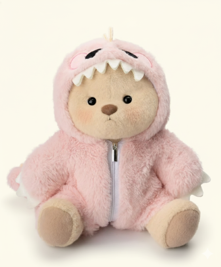 Fuzzy Dino Cubbie Bear 🦖