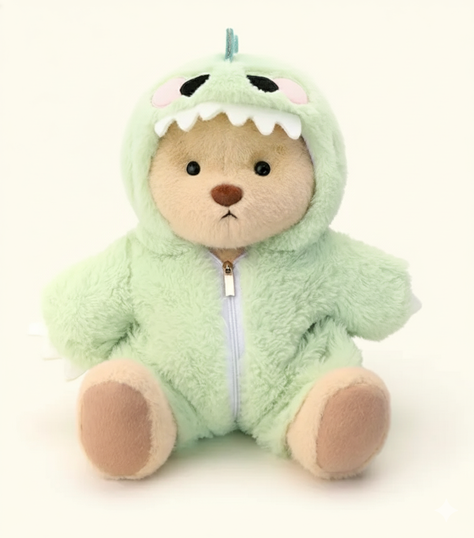 Fuzzy Dino Cubbie Bear 🦖