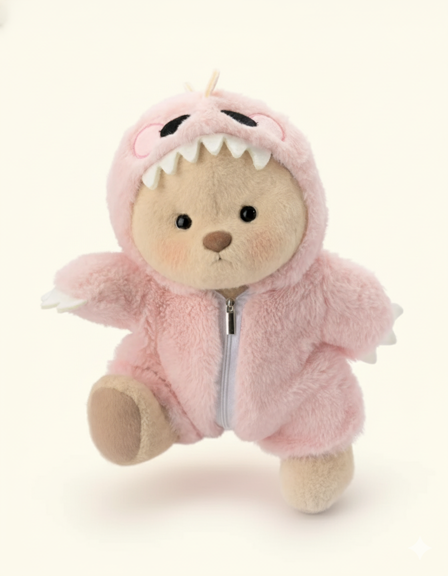 Fuzzy Dino Cubbie Bear 🦖