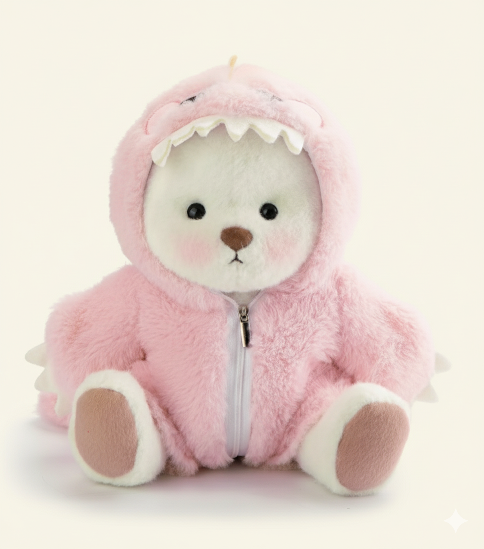 Fuzzy Dino Cubbie Bear 🦖