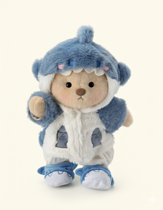 Fuzzy Shark Cubbie Bear 🦈