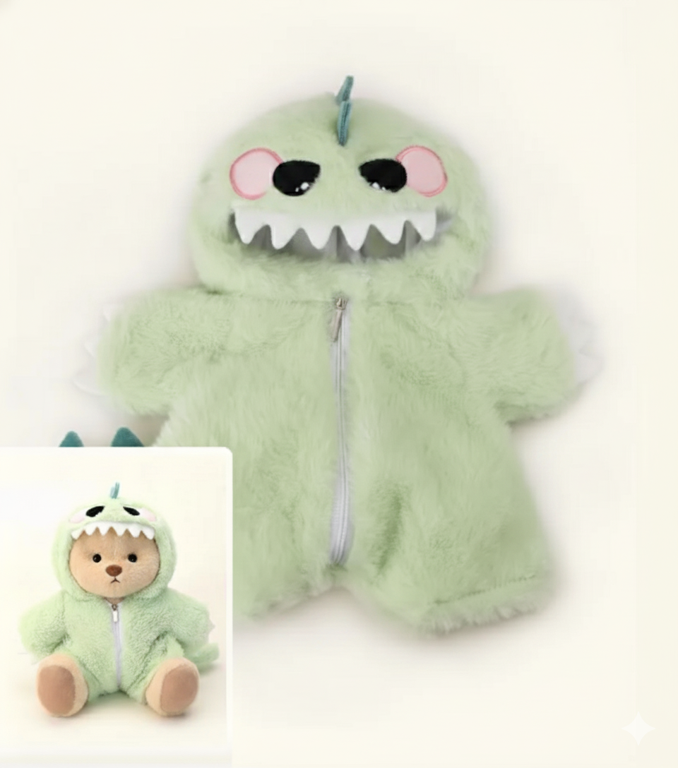 Fuzzy Dino Cubbie Bear 🦖