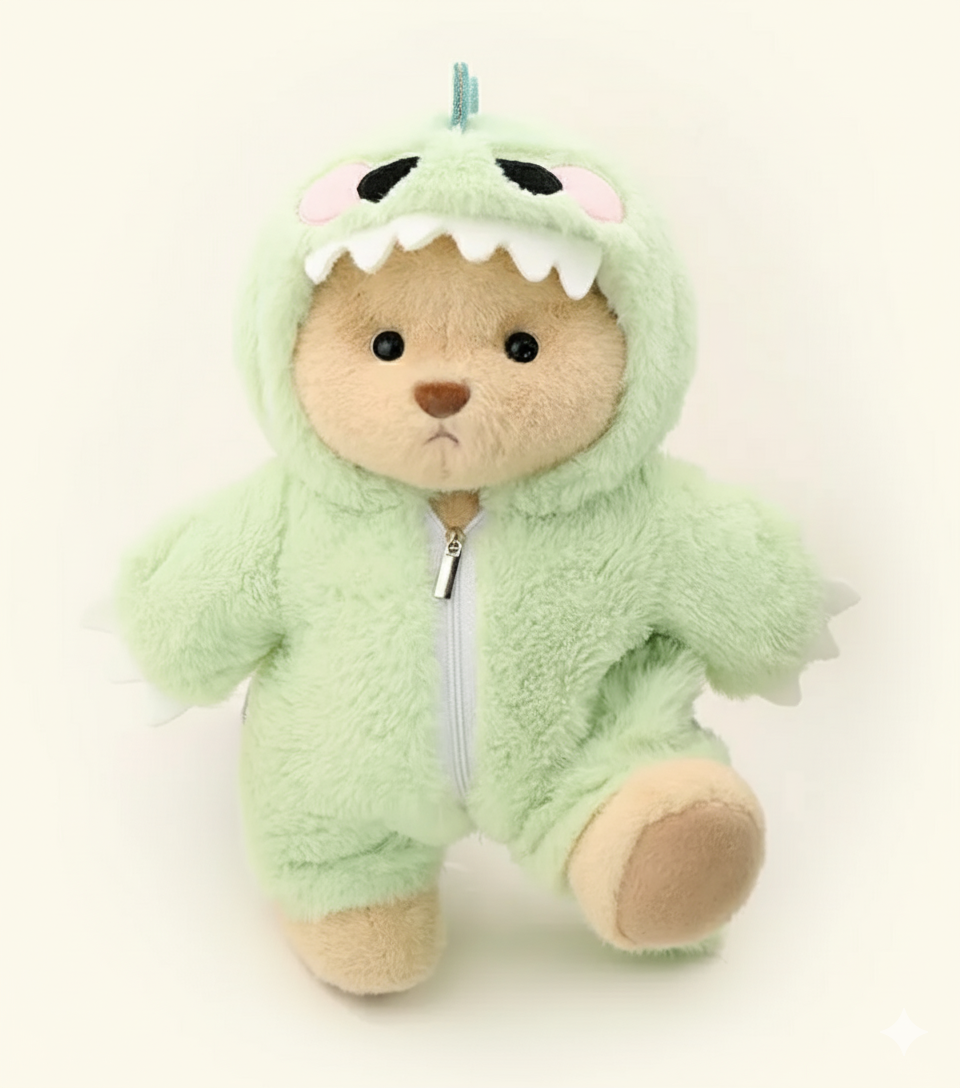 Fuzzy Dino Cubbie Bear 🦖