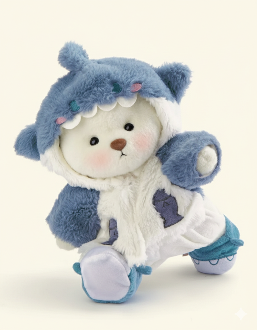 Fuzzy Shark Cubbie Bear 🦈