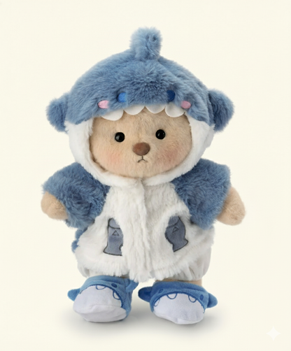 Fuzzy Shark Cubbie Bear 🦈