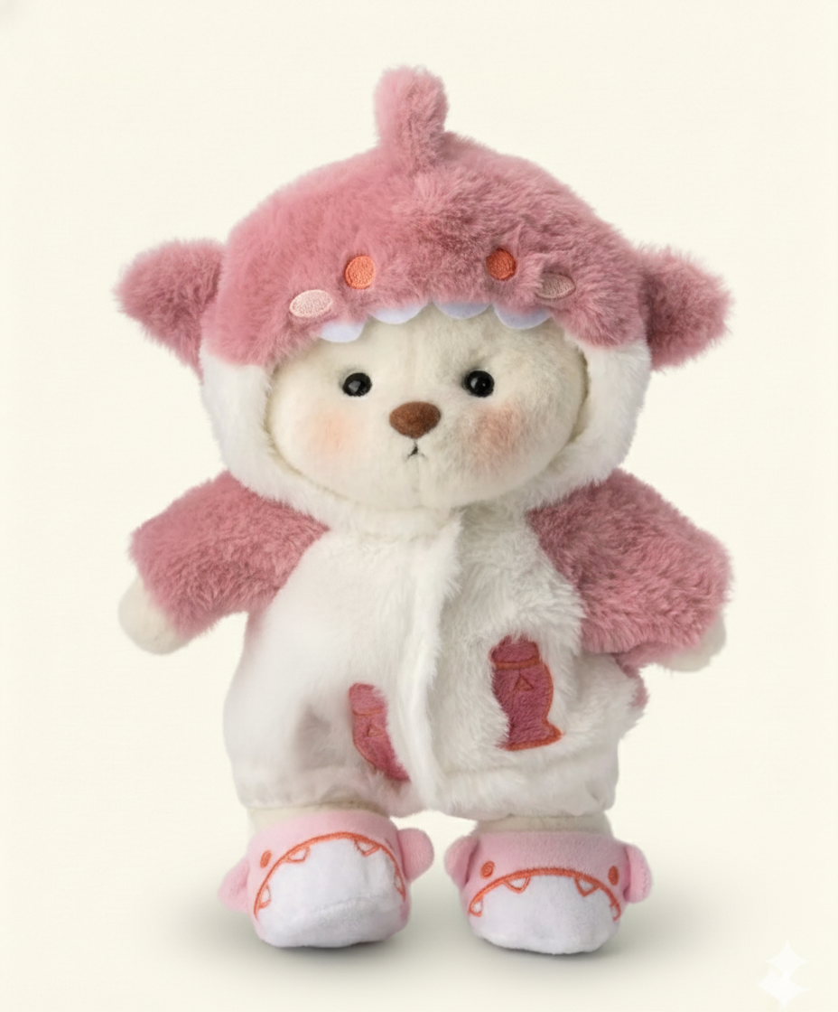 Fuzzy Shark Cubbie Bear 🦈