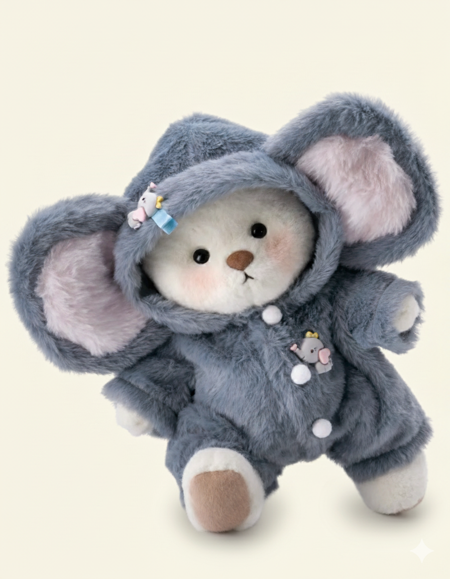 Fuzzy Elephant Cubbie Bear 🐘