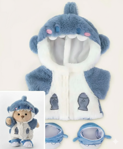 Fuzzy Shark Cubbie Bear 🦈