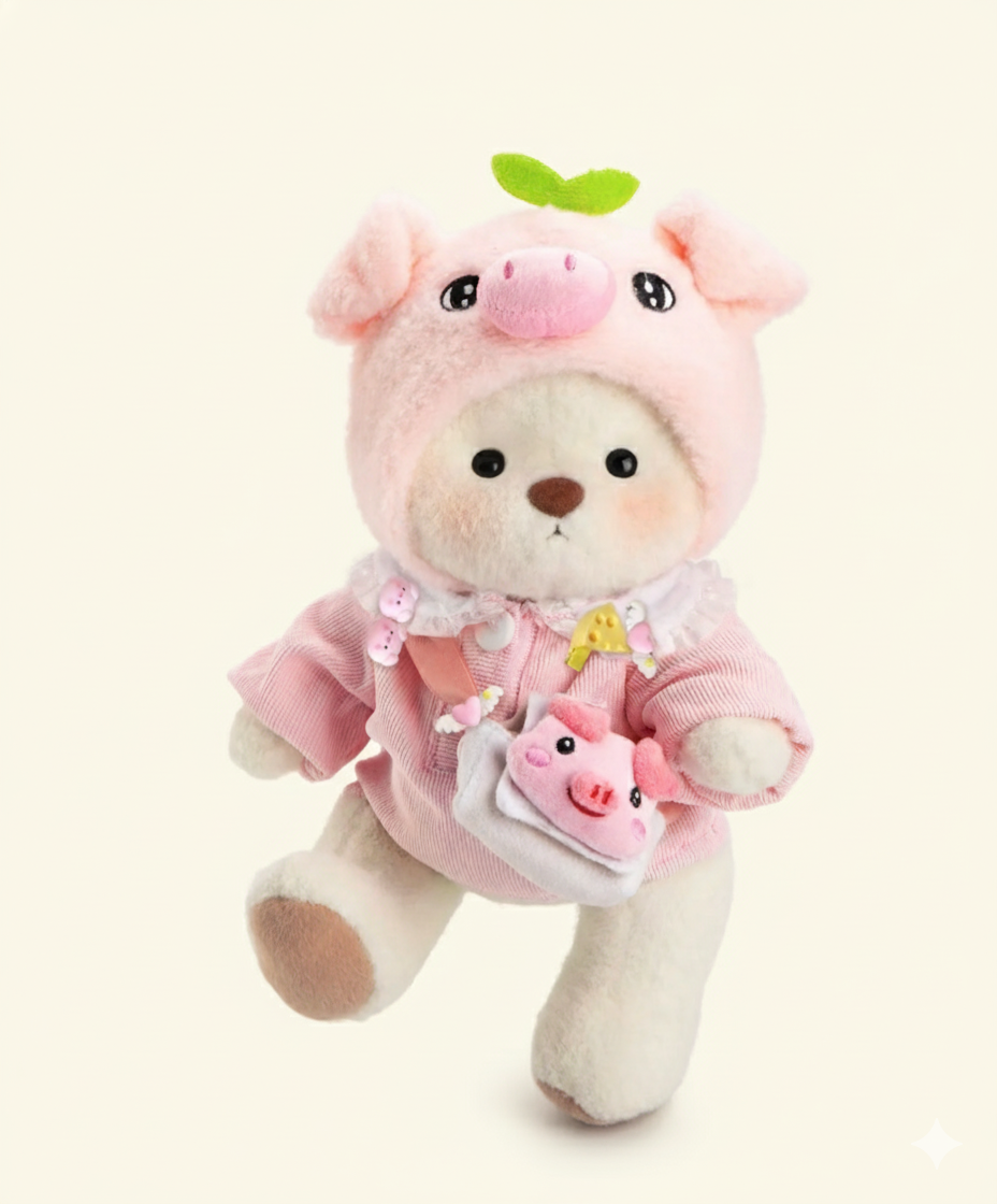 Fuzzy Peppa Cubbie Bear 🐷