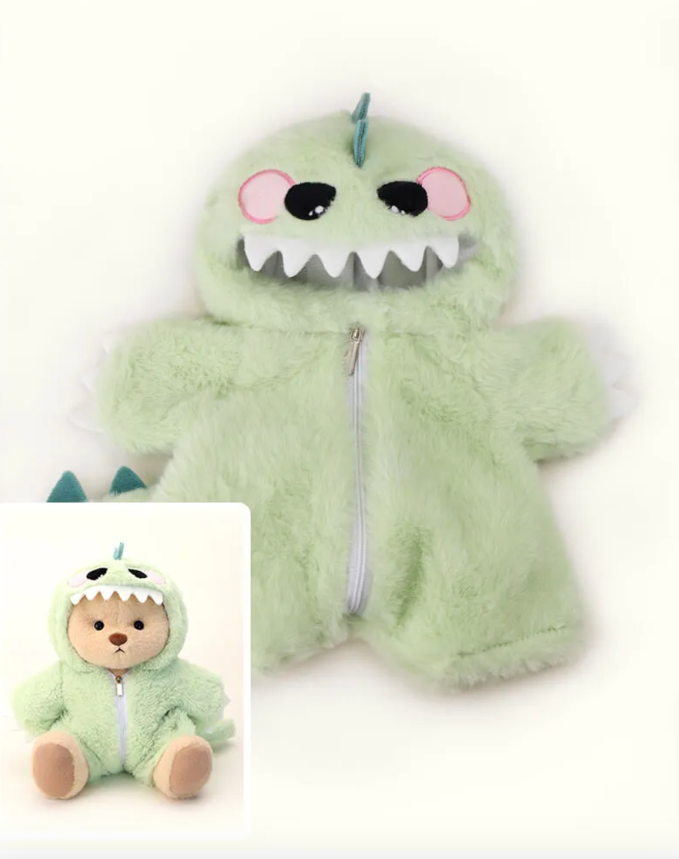 Fuzzy Green Dino Suit